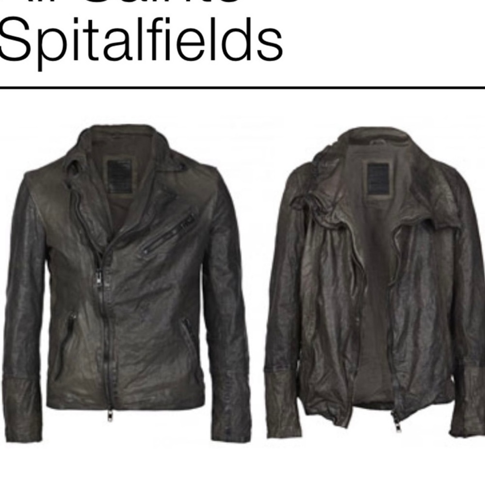All Saints Spitalfields Genuine Leather Jacket